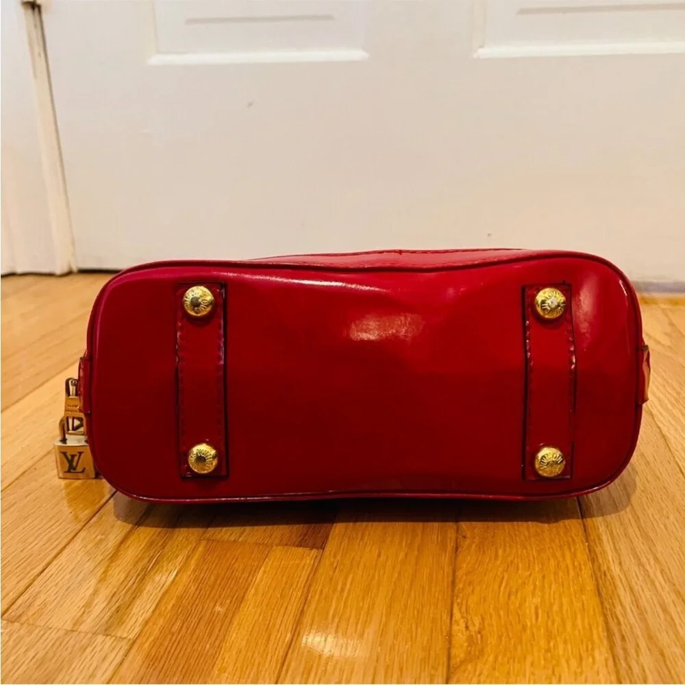 Louis Vuitton X Supreme Collab Logo Coquelicot Epi Red Leather Alma BB Bag - Picture 13 of 17